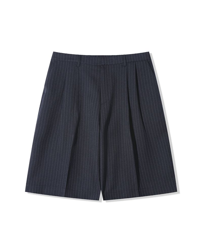 Node Pin Stripe Bermuda Slacks