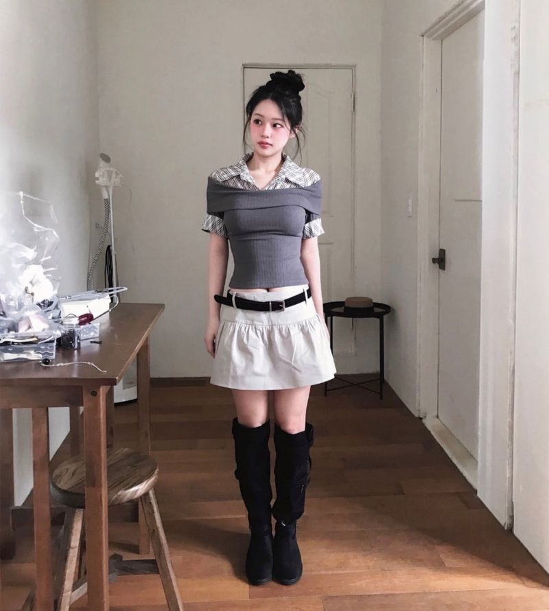 cloudemotion（クラウドエモーション）の「pumpkin cotton shirring mini sk（Skirts）」