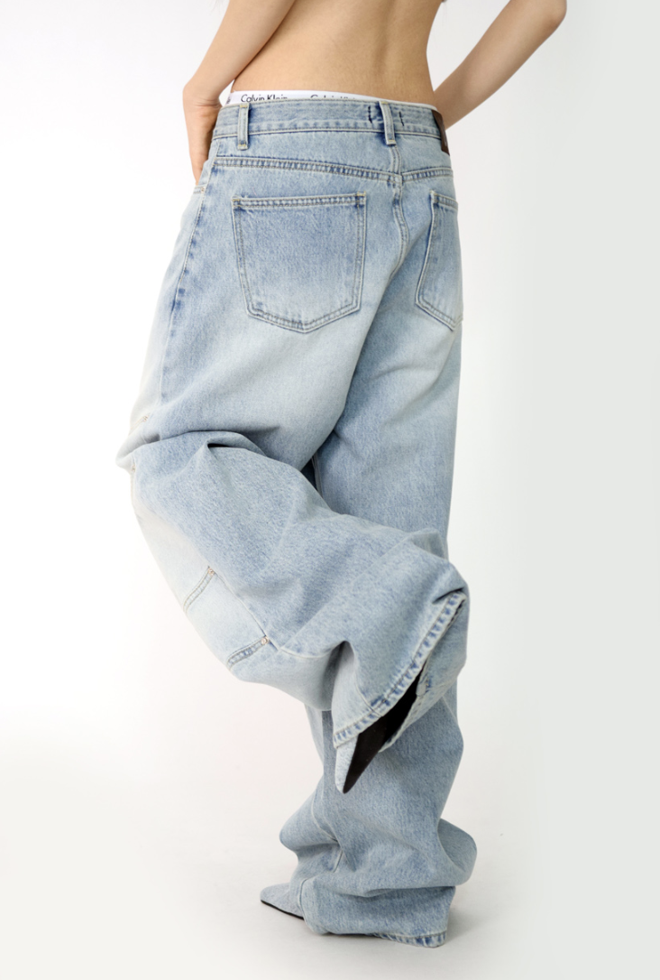 wing denim pants(2color)