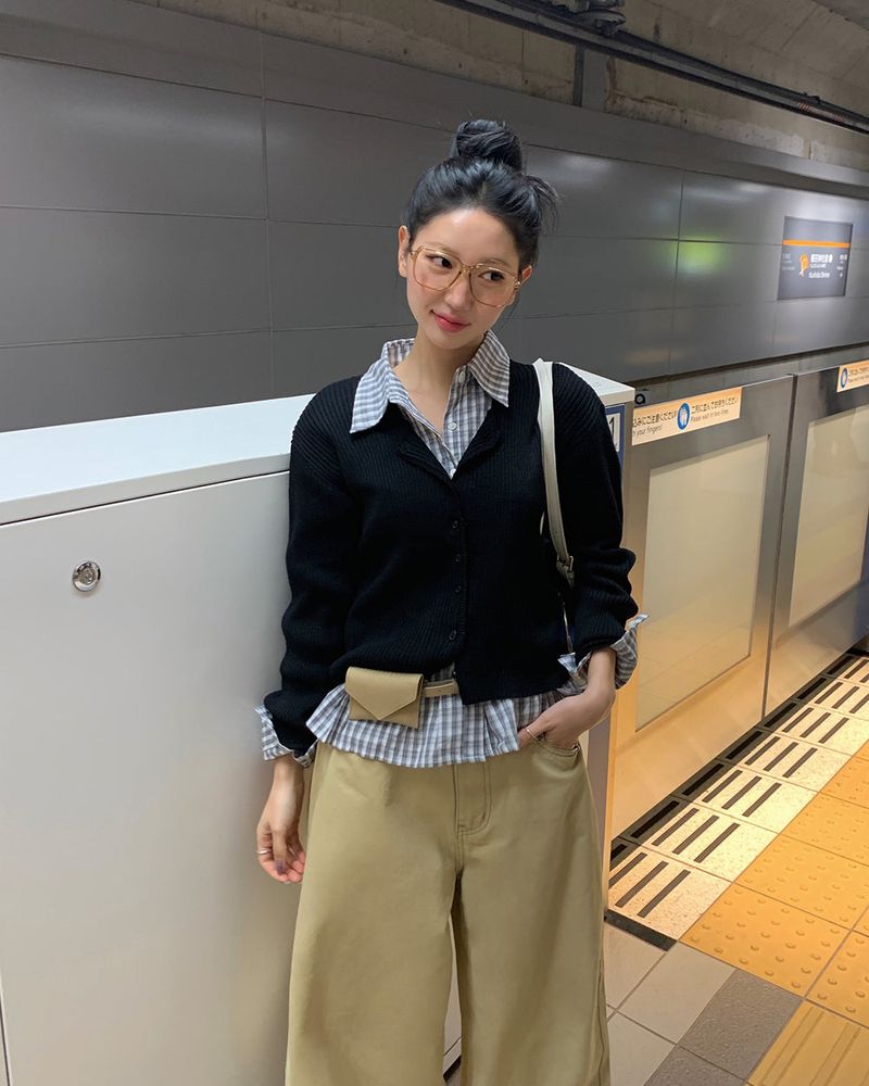 [ORIGINAL] Pudding Frill Angora Knit Cardigan
