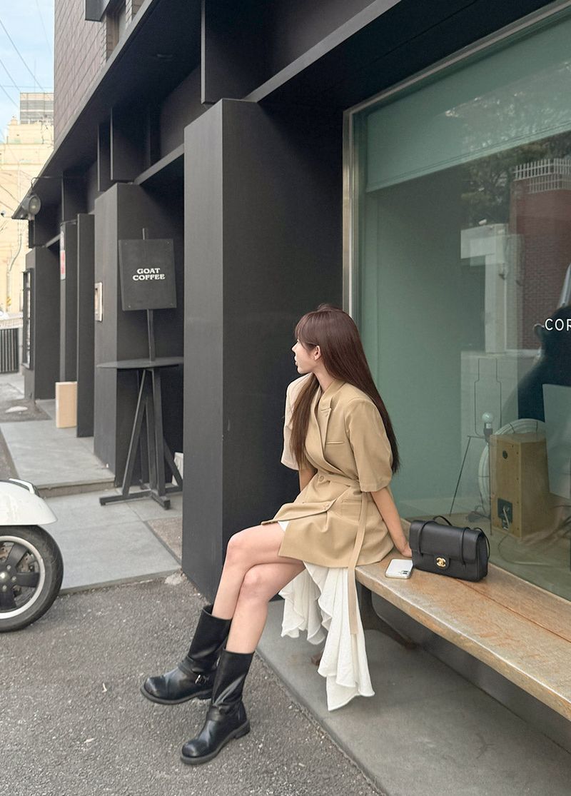 Midien short‑sleeve jacket