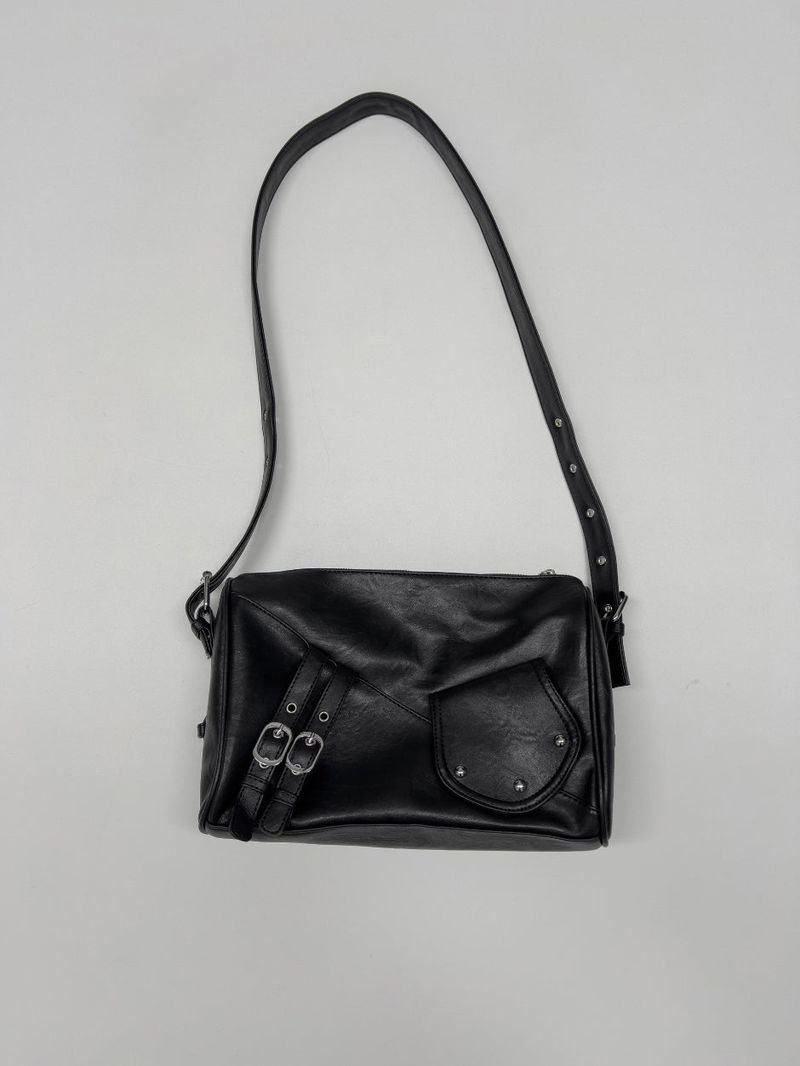 Studded Leather Shoulder Bag