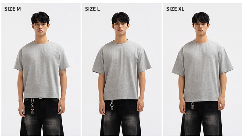 Men's Cotton Short Sleeve Crop Tee Brown