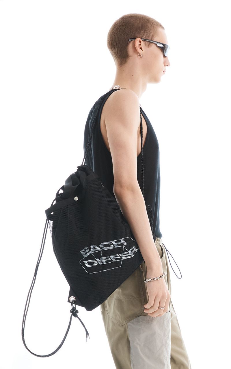 SYMBOL LOGO GYM SACK_BLACK