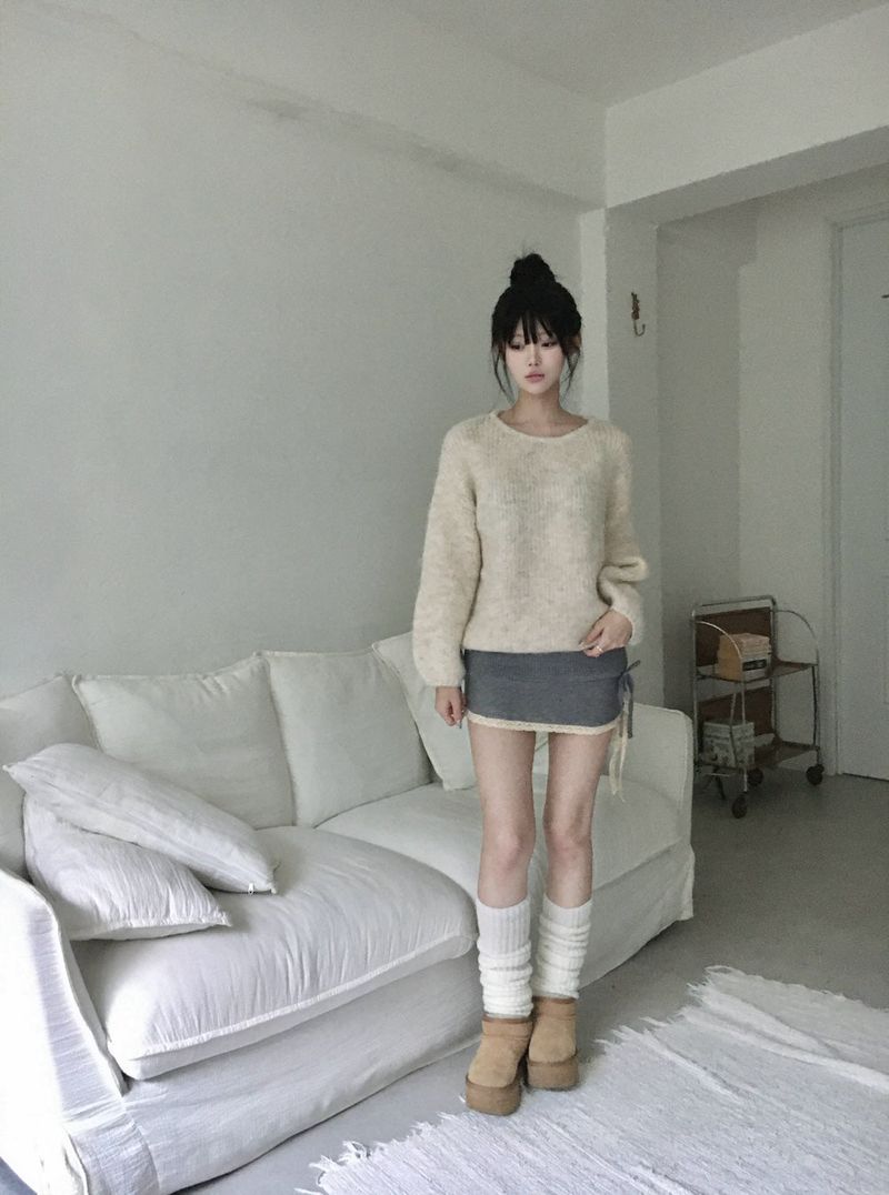 Angora Knit Sweater