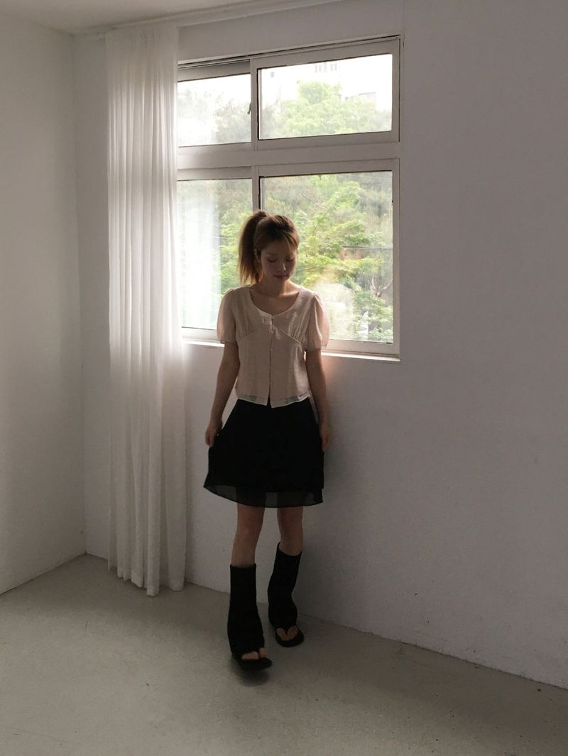 Sophie layered midi skirt