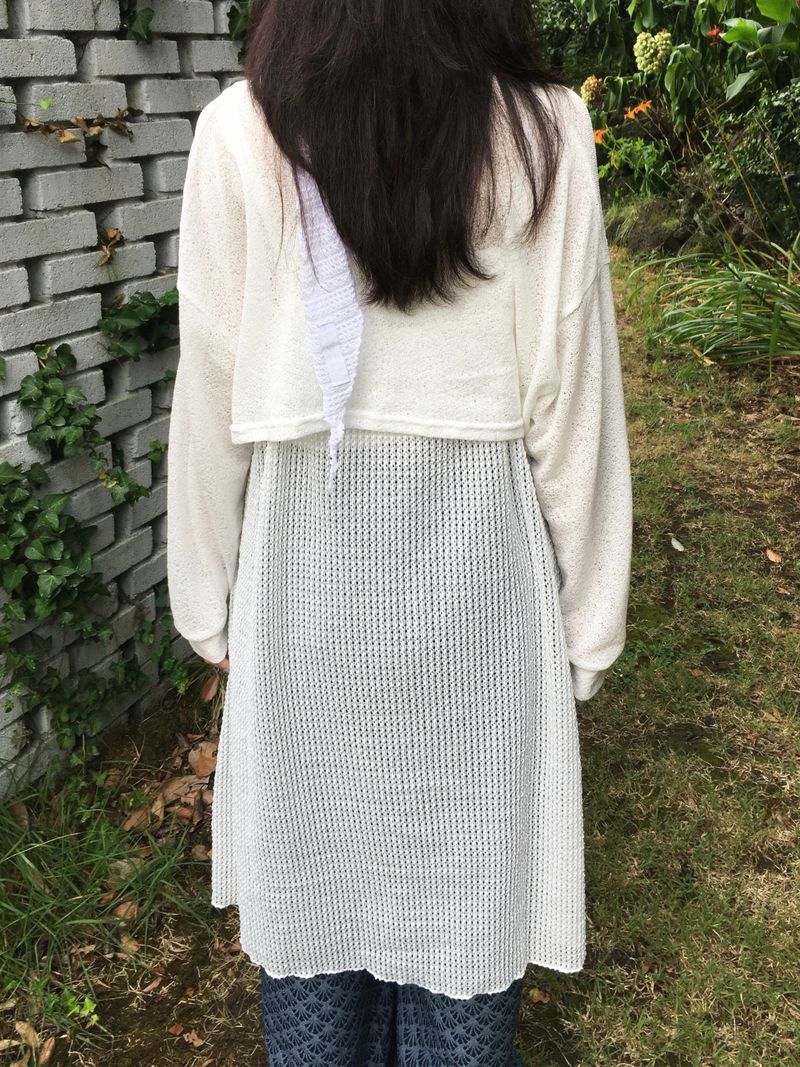 Airy Ribbon Tie Bolero (4c)