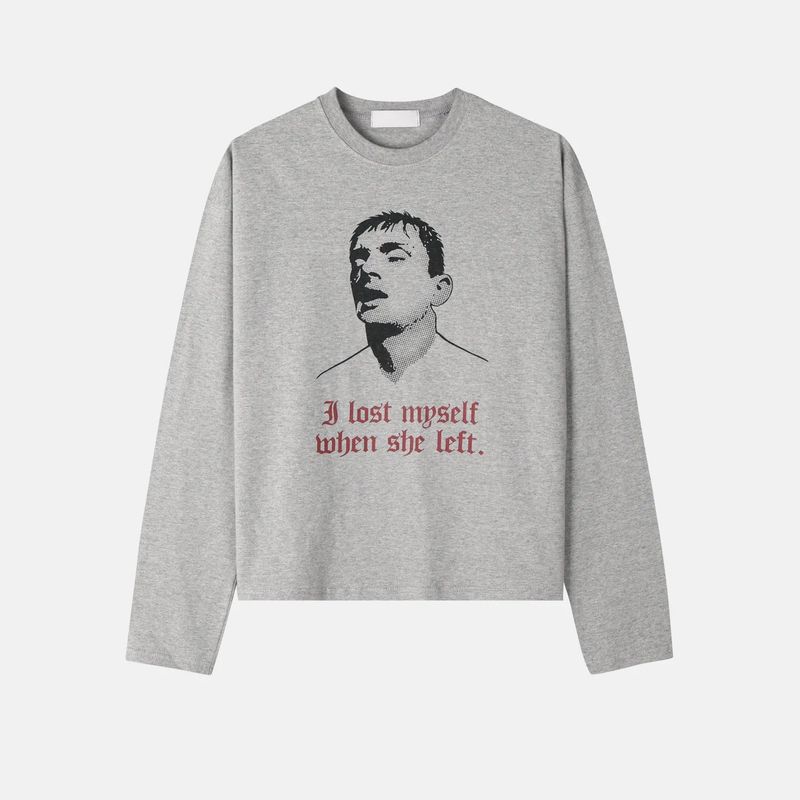 Deman Vintage Artwork Crop Long Sleeve