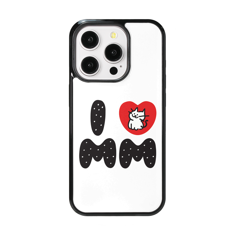 murmursroom（マーマーズルーム）の「I LOVE MM (murmurcat) epoxy bumper case （Smartphone Accessories）」