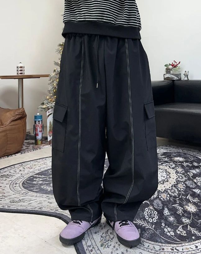 SATIIIZ（サティーズ）の「Loop stitch brushed nylon pants（Pants）」