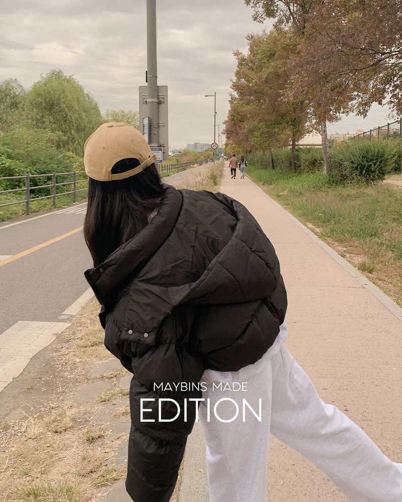【MADE】Hooded short padding