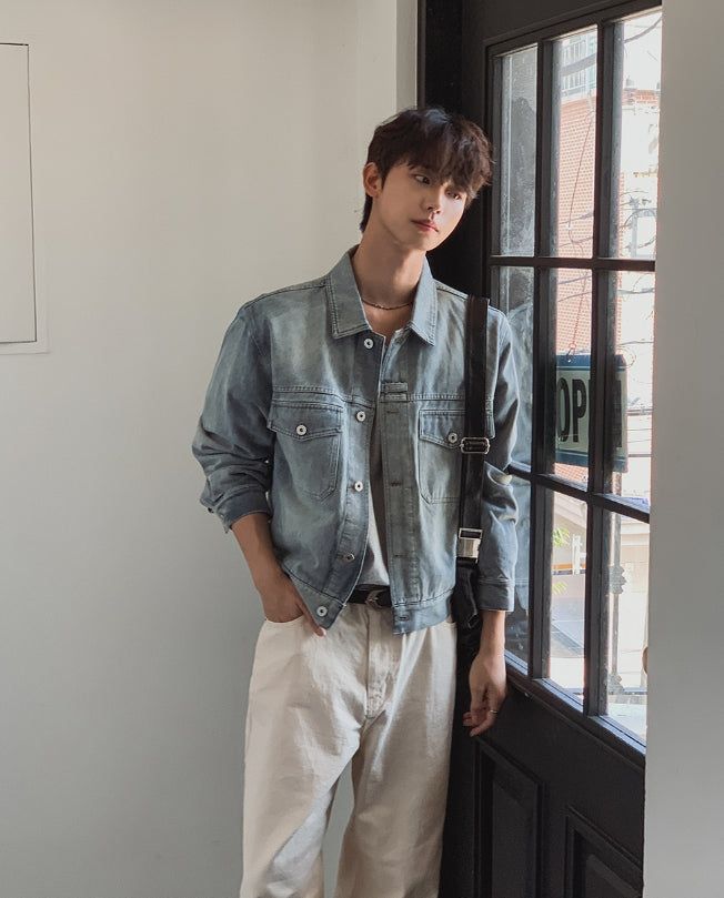 Debor Washed Denim Trucker Jacket