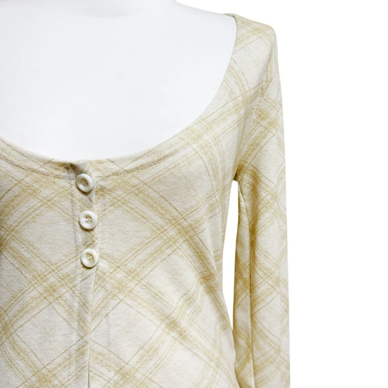 (3color) Blurred Argyle Slit Cardigan