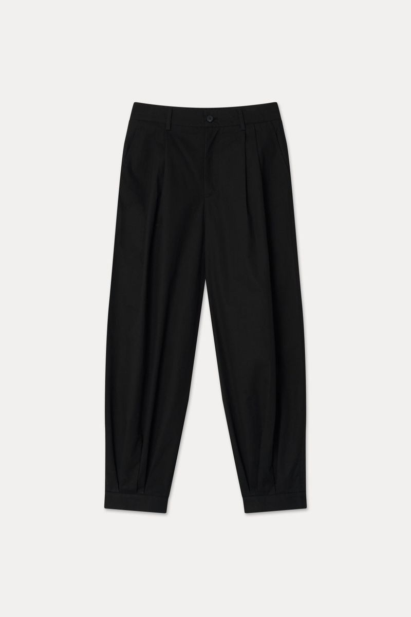 TWO-TUCK JOGGER PANTS_BLACK