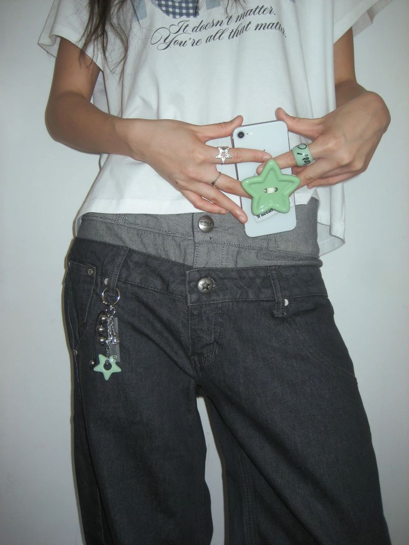  [STAR] Rock star bagcharm (Green) 