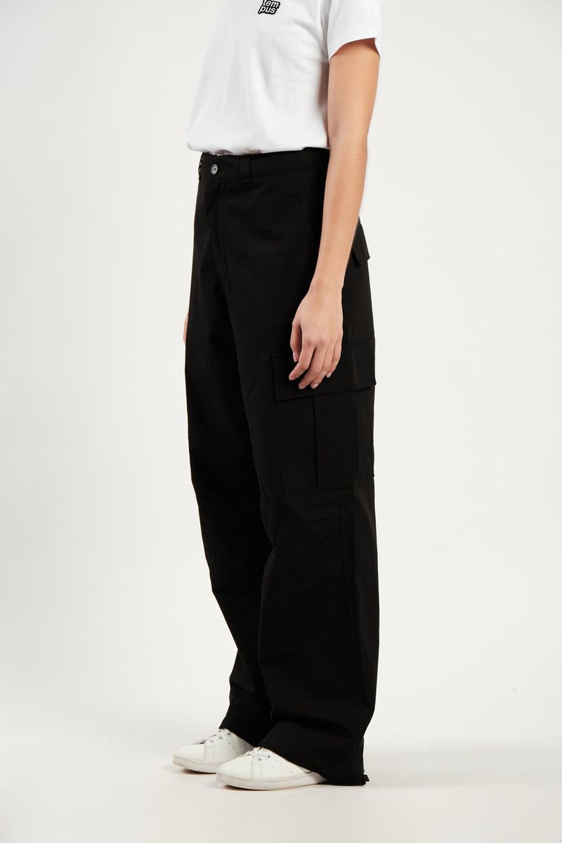 STRING CARGO PANTS [BLACK]
