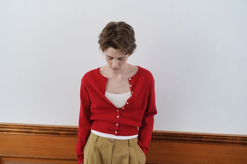 Essencial cardigan_red