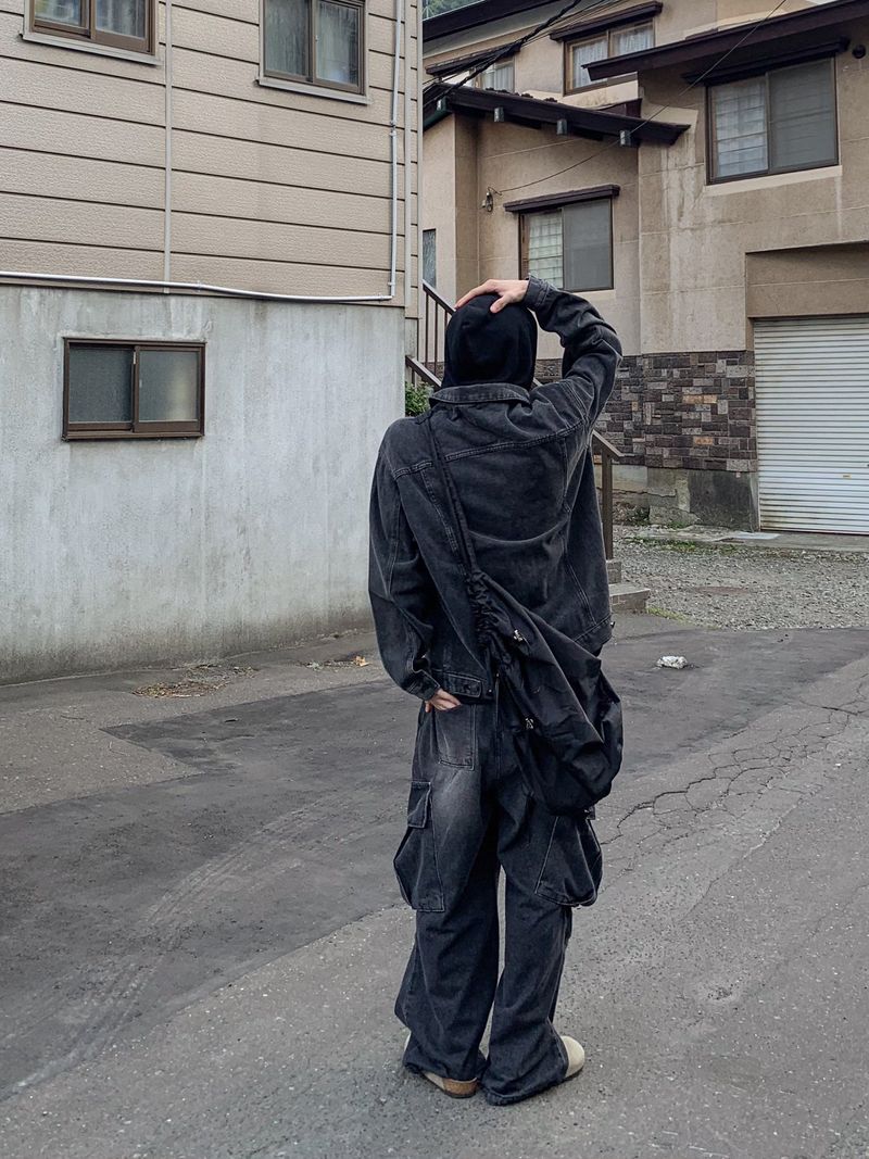 Kuro hood denim jacket