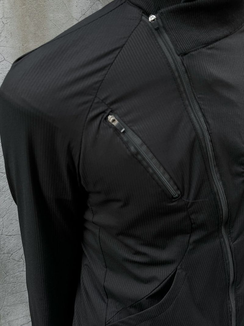 ZED DIAGONAL HIGH-NECK SLIM ZIP-UP