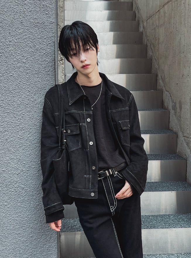2PLAN（ツープラン）の「Brook Suede Trucker Jacket（Jackets/Outerwear）」