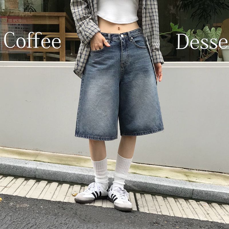 [MADE] cotton bermuda denim pants