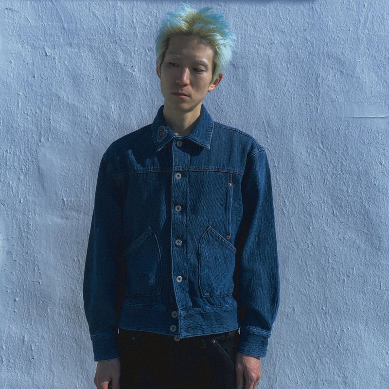 Sphinx denim short trucker jacket / Canvas indigo