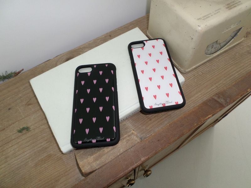heart epoxy bumper case [black]