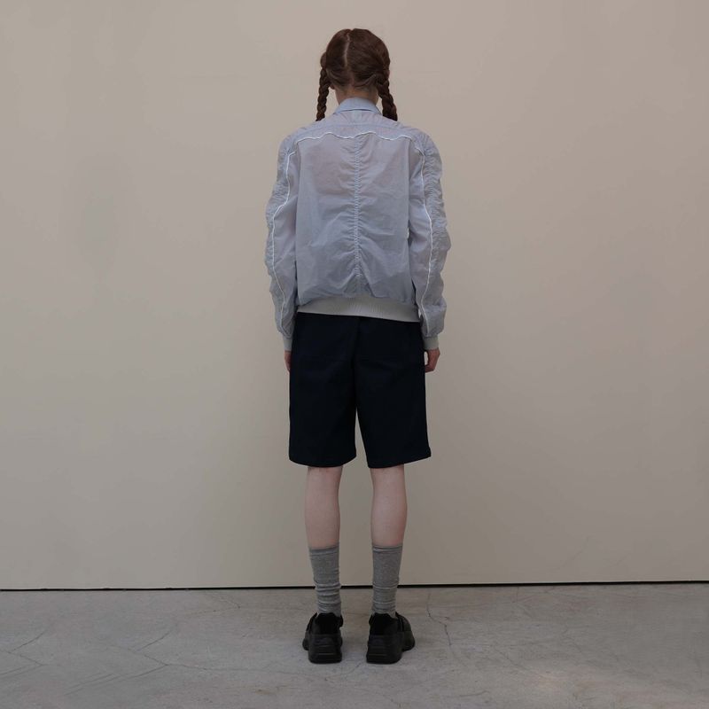 Blue Nylon Shrring Jacket