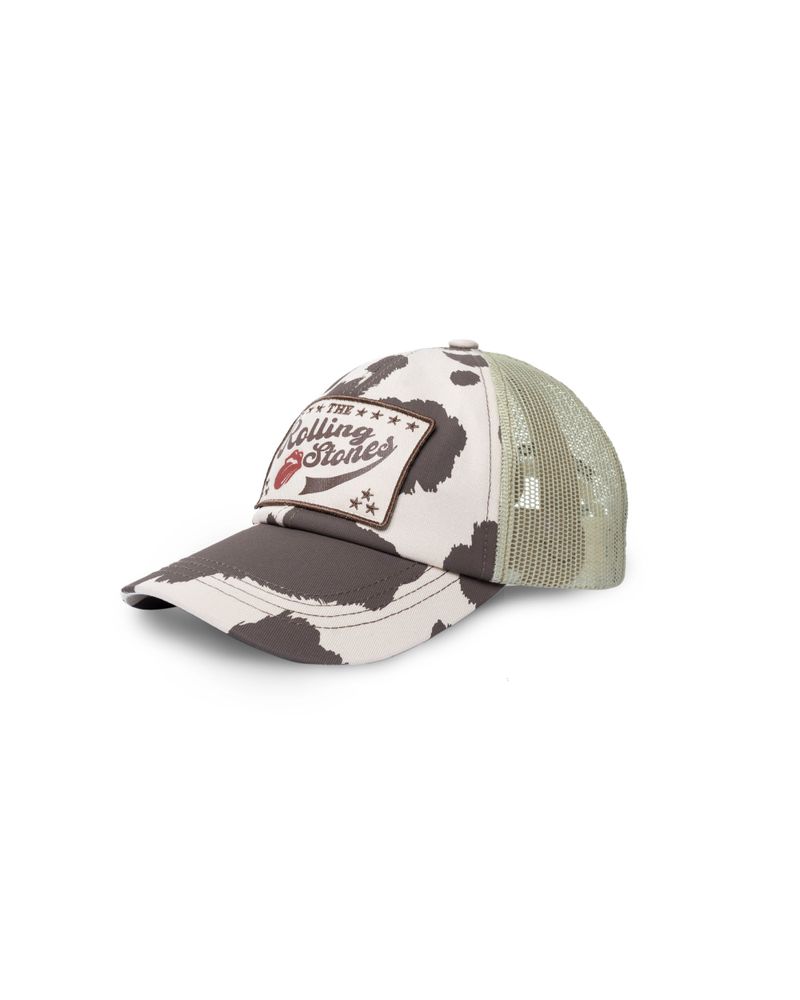 DirtyCoins（ダーティーコインズ）の「DC x The Rolling Stones Cow Printed Mesh Cap Begie（Hats）」