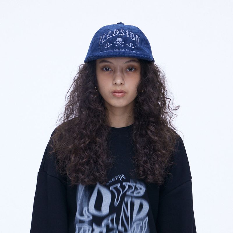 Illusion Corduroy Cap Navy