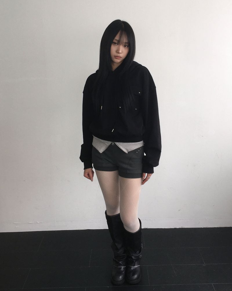 Layered hoodie