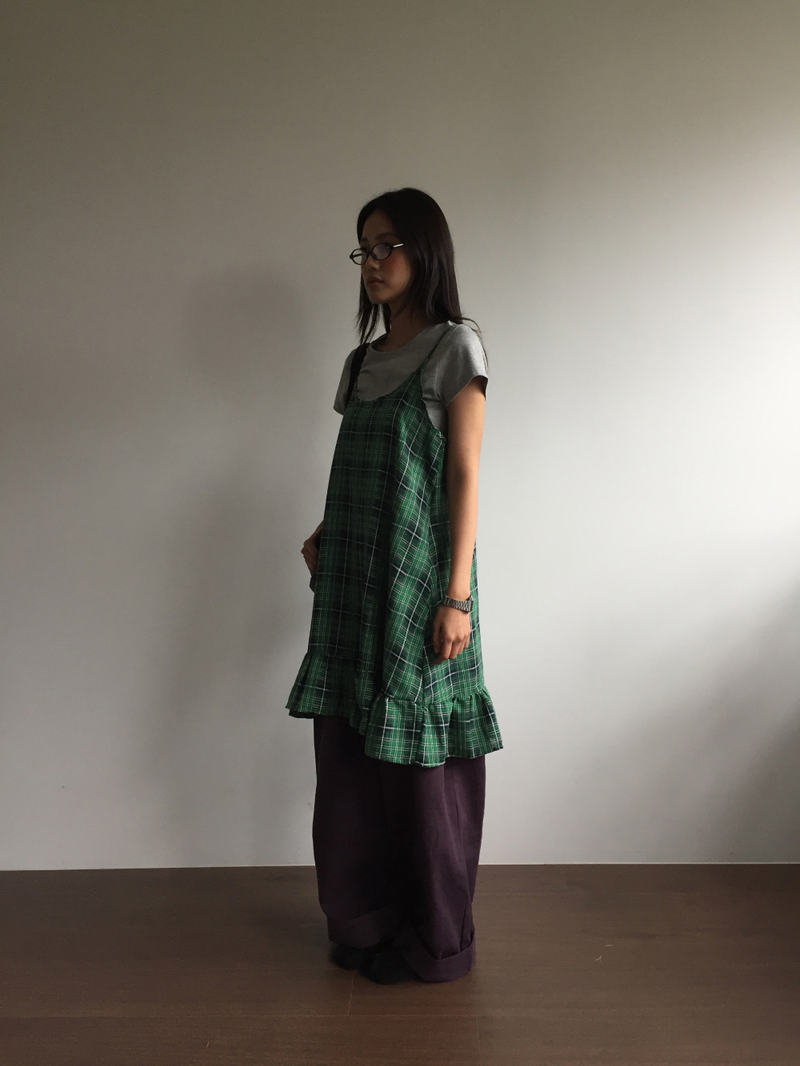 Tartan frill check dress (2color)