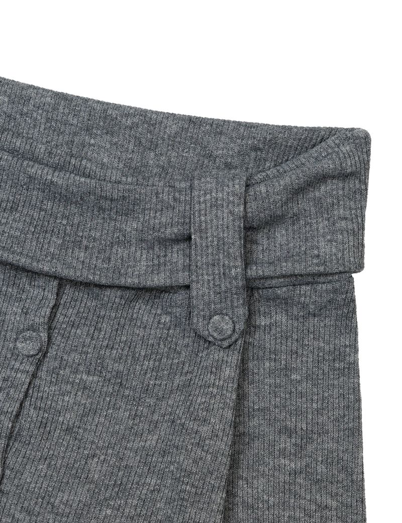 BUTTON OFF-SHOULDER KNIT(GREY)