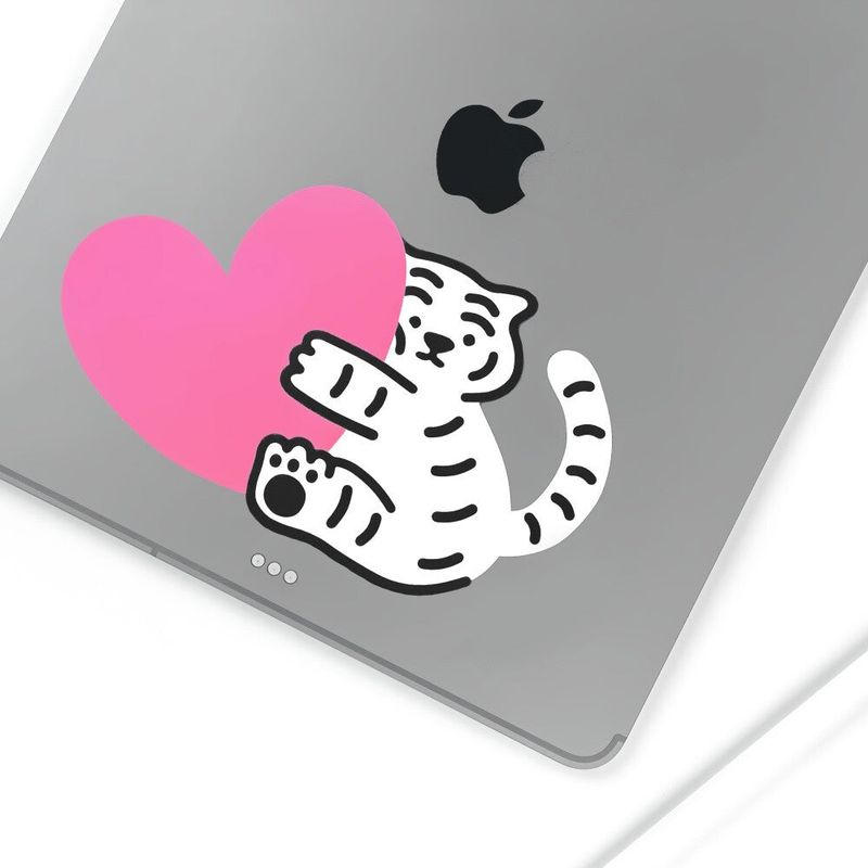 HUG TIGER FACE BIG REMOVABLE STICKER