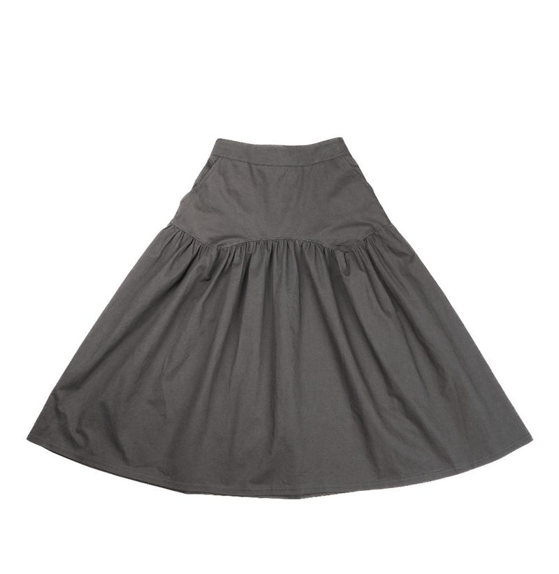 POCKET LINE COTTON SKIRT