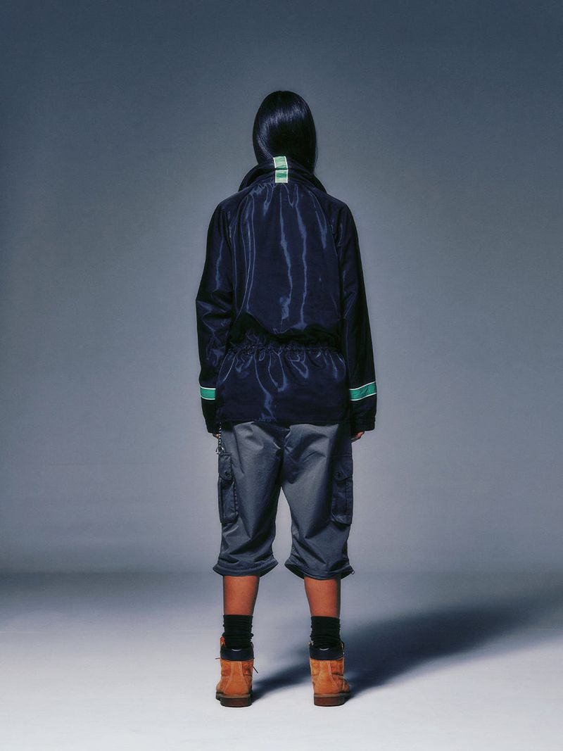 LACE UP ANORAK JACKET (BLACK)