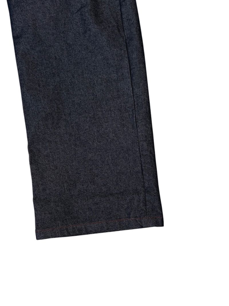 Stitch Cuffing Wide Denim Pants (M, L)