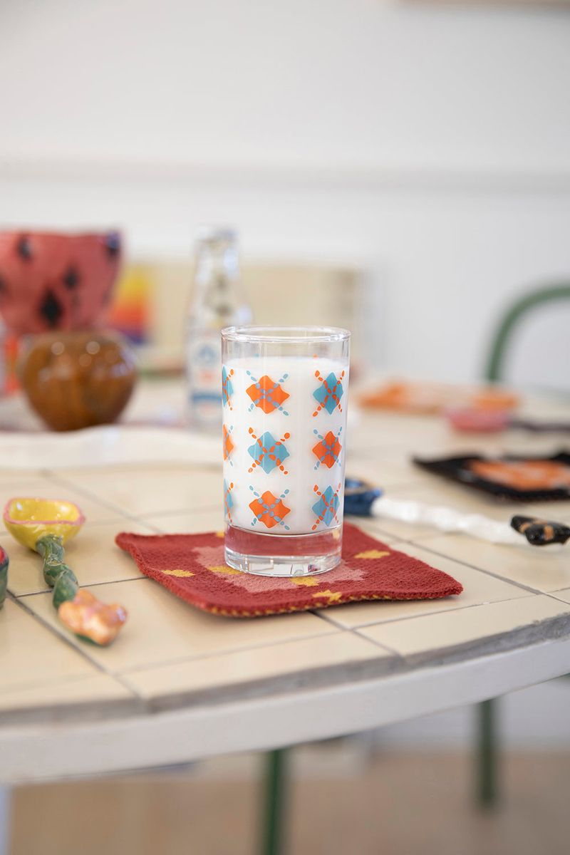 ARGYLE PATTERN GLASS