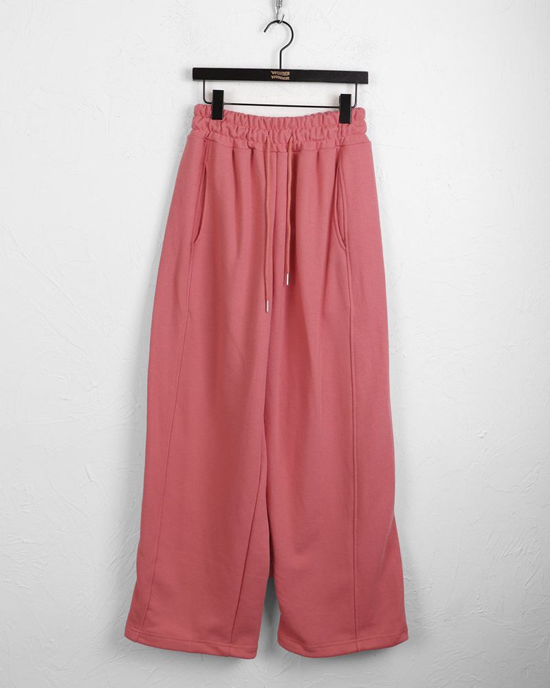 Shugi side cut training two-way banding long wide jogger pants