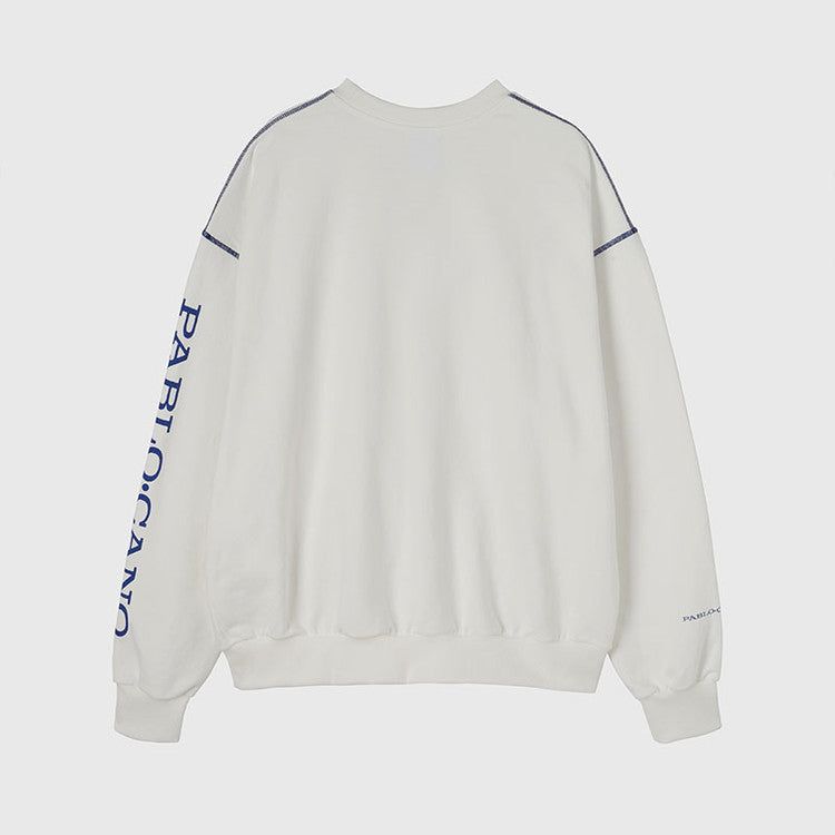 PABLO CANO WHITE SWEATSHIRT