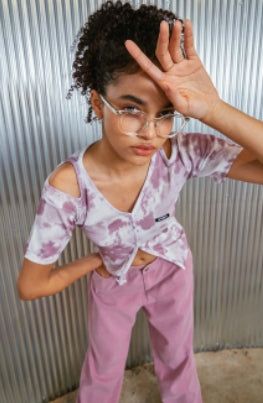 tiedye open tee_ pink