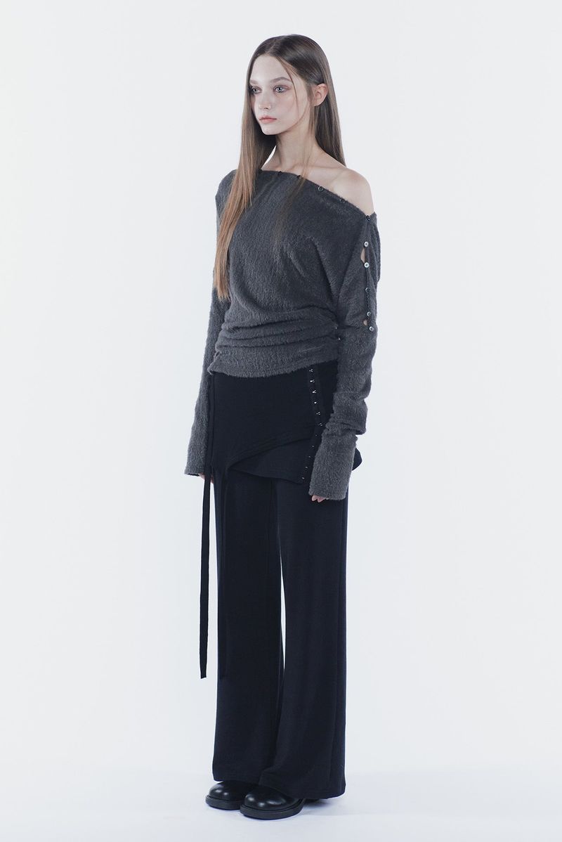 RUBY HOOK LAYERED PANTS black