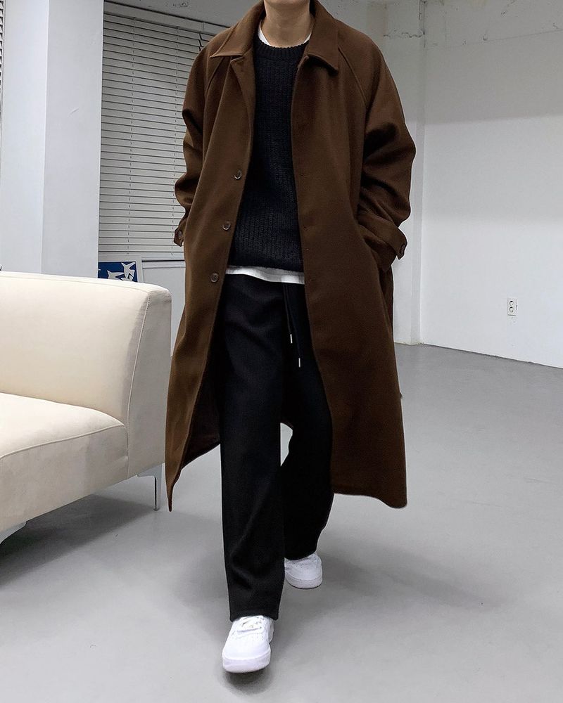 SI wool belted mac coat (3 colors)