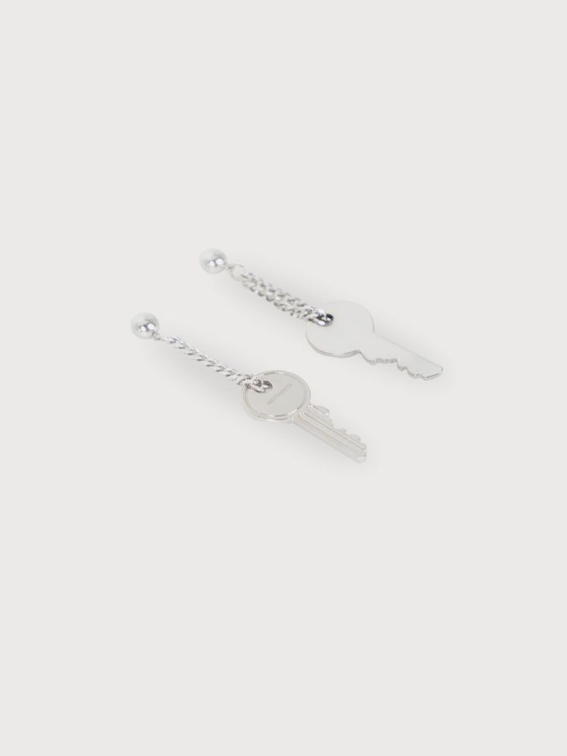 no.9 earring silver