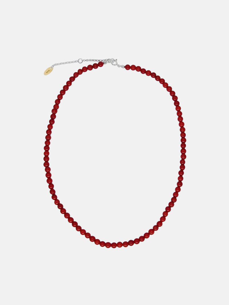 EIGHTMORE（エイトモアー）の「red coral 4mm gemstone necklace（Accessories）」