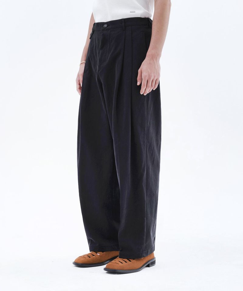 TRIP LE SENS（トリプルセンス）の「Flap pocket wide pants_Black  （Pants）」