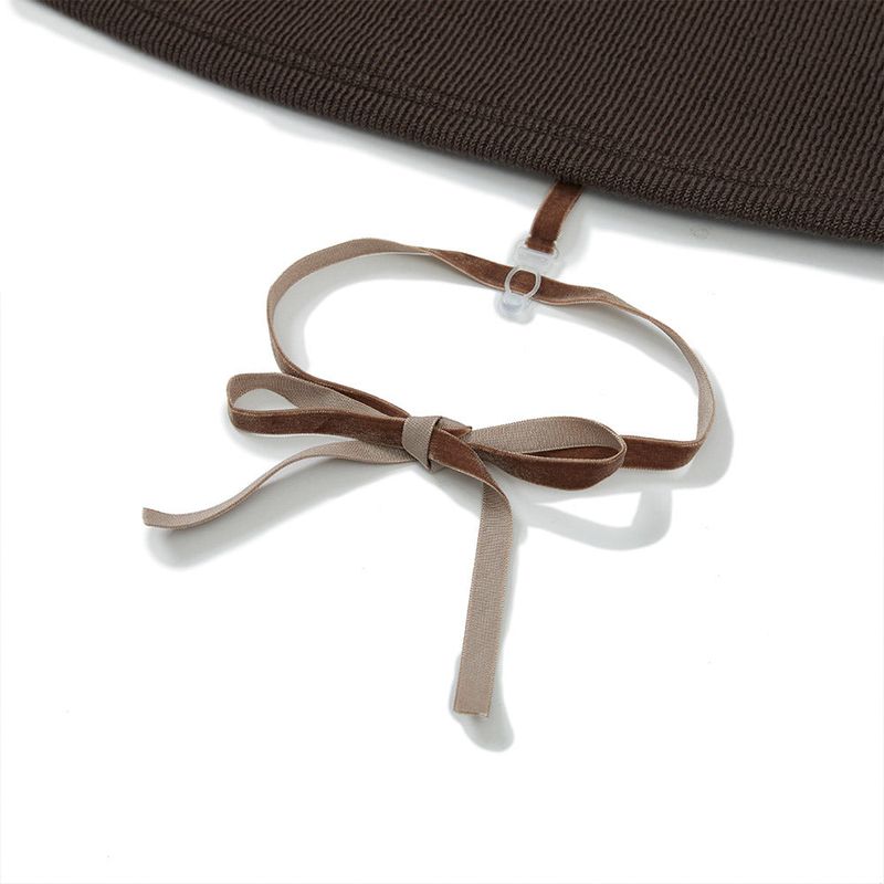 ヘイリーリボンニットスカート / Haley Ribbon Knit Skirt [BROWN]