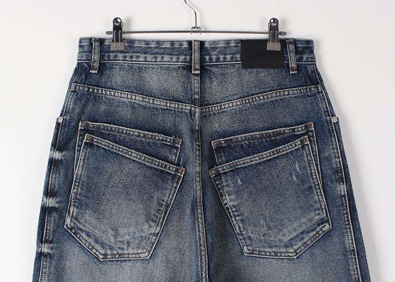 DOUBLE POCKET WIDE DENIM