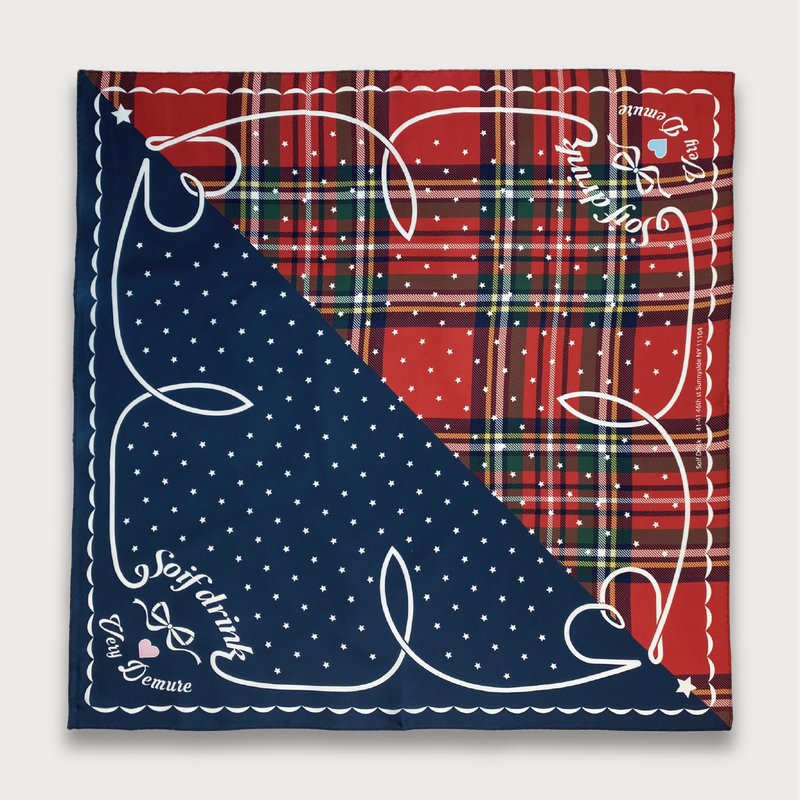 SOIF DRINK（ソイフ ドリンク）の「 TARTAN & NAVY "VERY DEMURE" SCARF（Fashion Accessories）」