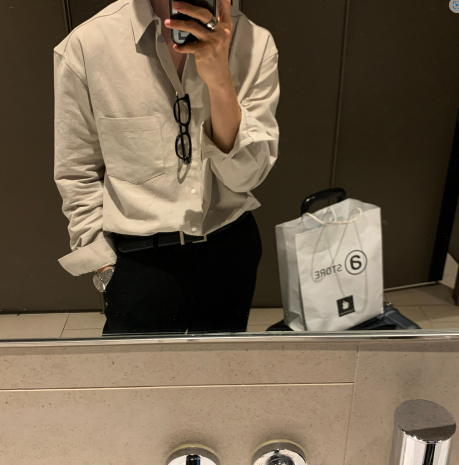  Square Pocket Overfit Corduroy Shirt